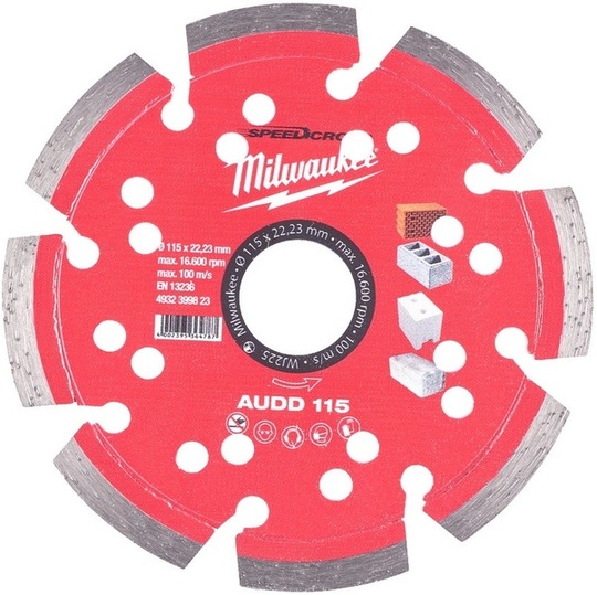 Tarcza diamentowa Milwaukee Speedcross AUDD 115 mm
