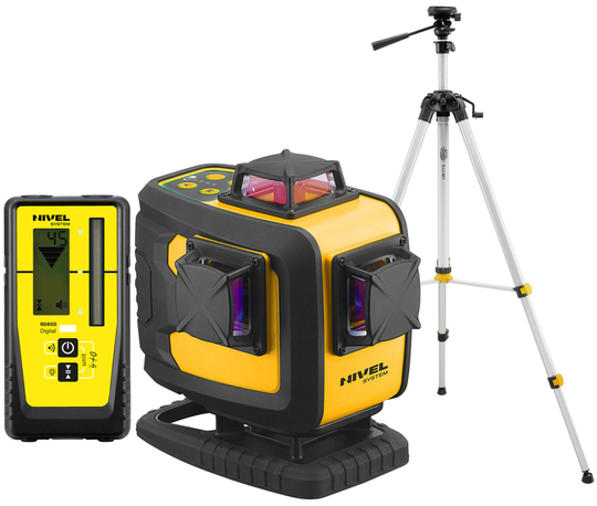 Multi-purpose cross laser Nivel System CL4D-B (+ tripod SJJ-M1 EX and laser sensor RD800 Digital)