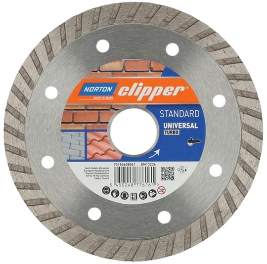 Diamond blade Norton Clipper Standard Universal Turbo 115 mm