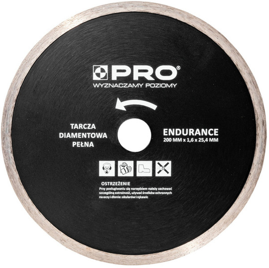 Tarcza diamentowa PRO WT-DD-P200EN (pełna endurance) 200 mm do betonu, cegły i ceramiki