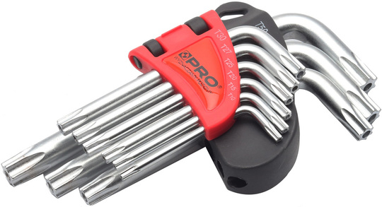 Zestaw kluczy Torx PRO (9 sztuk)