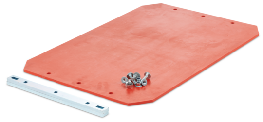 Elastomer plate for reversible vibratory plate Husqvarna LG 164 (450mm)