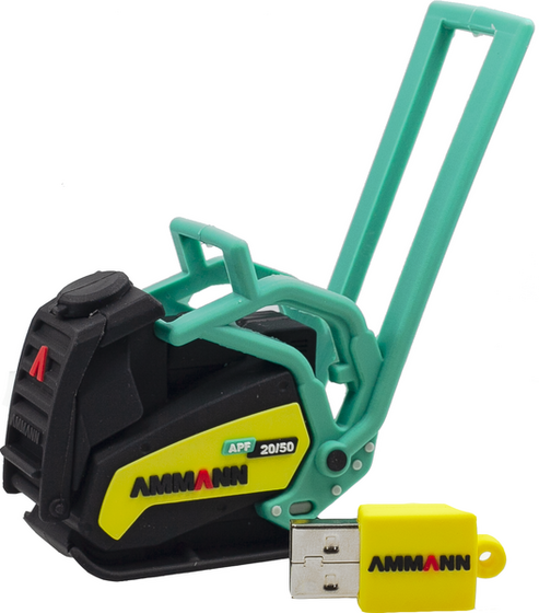 8 GB USB pendrive and Ammann APF 20/50 vibratory plate 1:25 scale