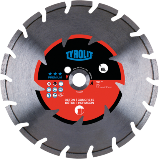 Tarcza diamentowa Tyrolit Premium FSC 350 x 3,2 mm