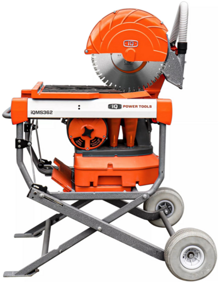 Stolikowa, bezpyłowa przecinarka elektryczna iQ Power Tools iQMS362 (420 mm), głębokość cięcia 140 mm