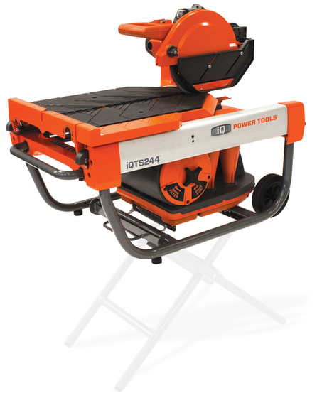 Dust-free table cutter iQ Power Tools iQTS244 with dust extraction system