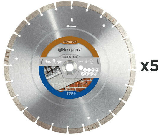 SET - Diamond blade Husqvarna Tacti-Cut S50 Plus 300 mm (5 pcs)