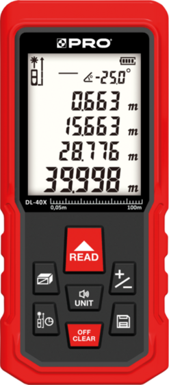 Distance meter PRO DL-40X