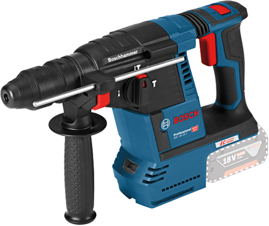 Hammer drill Bosch GBH 18V-26 F Professional with SDS plus (+ 2x battery + charger)