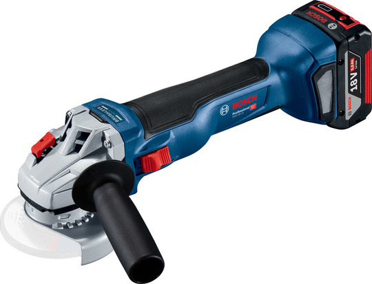 Angle grinder Bosch GWS 18V-10 Professional (+ 2x 5 Ah battery)