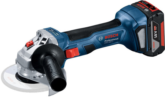 Angle grinder Bosch GWS 180-LI Professional (+ 2x battery 4 Ah + charger + case)
