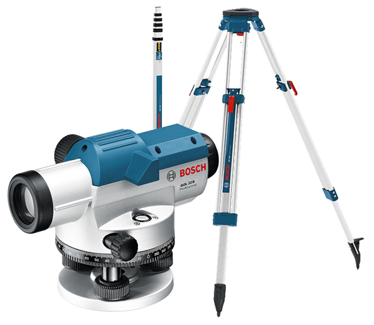 Optical level Bosch GOL 32D Professional (+ tripod + staff)