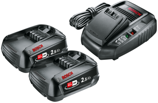 Zestaw akumulatorów 2,5 Ah PBA 18V z ładowarką AL 1830 CV Bosch 18 V