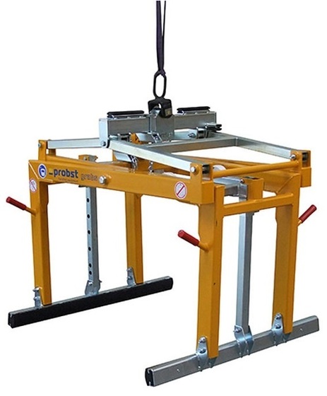 Zawieszany chwytak nożycowy Probst SG-60-PGL2 do materiałów budowlanych i brukarskich