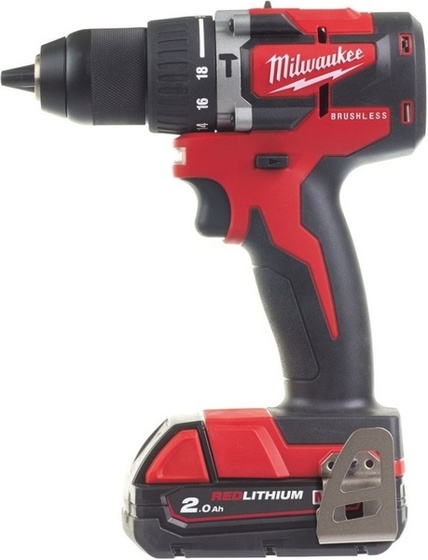 Wiertarko-wkrętarka udarowa Milwaukee M18 CBLPD-202C (+ 2x akumulator 2 Ah + ładowarka + walizka)