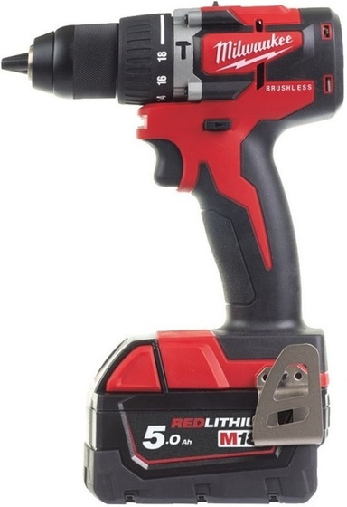 Wiertarko-wkrętarka udarowa Milwaukee M18 CBLPD-502C (+ 2x akumulator 5 Ah + ładowarka + walizka)