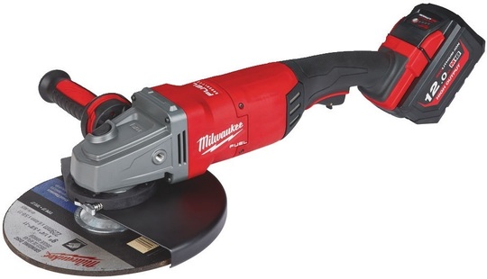 Szlifierka kątowa Milwaukee Fuel M18 FLAG230XPDB-121C (230 mm) (+ akumulator 12 Ah + ładowarka + walizka)