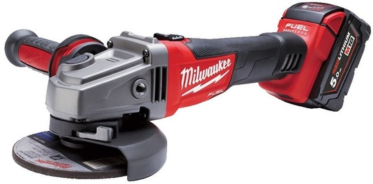 Szlifierka kątowa Milwaukee Fuel M18 CAG125X-502X (125 mm) (+ 2x akumulator 5 Ah + ładowarka + walizka)