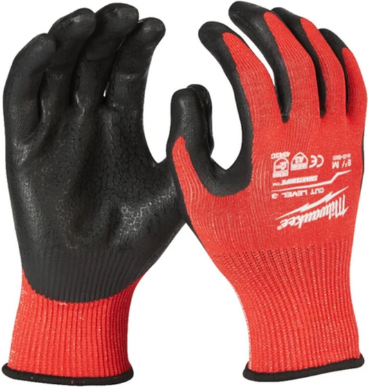 Rękawice odporne na przecięcia (Poziom 3, M – XXL) Milwaukee - Czarno-pomarańczowy