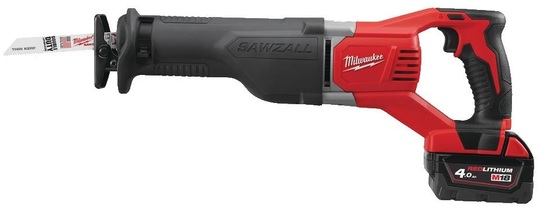 Piła szablasta Milwaukee M18 BSX-402C (+ 2x akumulator 4 Ah + ładowarka + walizka)