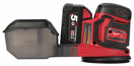Szlifierka mimośrodowa Milwaukee M18 BOS125-502B (+ 2x akumulator 5 Ah + ładowarka + torba)