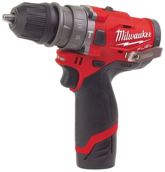Wiertarko-wkrętarka udarowa z wymiennym uchwytem Milwaukee Fuel M12 FPDXKIT-202X (+ 2x akumulator 2 Ah + ładowarka + walizka)