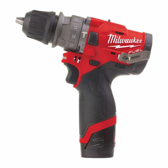 Wiertarko-wkrętarka udarowa z wymiennym uchwytem Milwaukee Fuel M12 FPDX-202X (+ 2x akumulator 2 Ah + ładowarka + walizka)