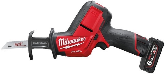 Piła szablasta Hackzall Milwaukee Fuel M12 CHZ-602X (+ 2x akumulator 6 Ah + ładowarka + walizka)