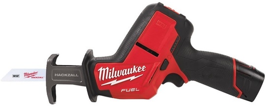 Piła szablasta Hackzall Milwaukee Fuel M12 CHZ-202C (+ 2x akumulator 2 Ah + ładowarka + walizka)
