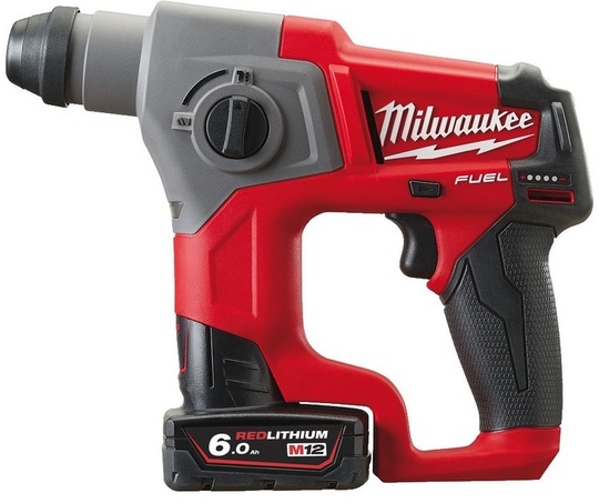 Młotowiertarka SDS-PLUS Milwaukee Fuel M12 CH-602X (+ 2x akumulator 6 Ah + ładowarka + walizka)