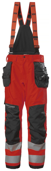 Męskie spodnie z szelkami Helly Hansen ALNA 2.0 Pant Cl 2 zimowe - Czarno-czerwony