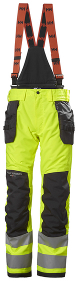 Men's winter trousers with suspenders Helly Hansen ALNA 2.0 Pant Cl 2 - Black-yellow