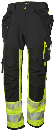 Men's trousers Helly Hansen ICU Pant CL 1 reflective - Black-yellow