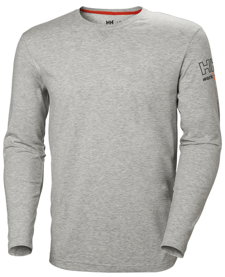 Męska koszulka Helly Hansen z długim rękawem Kensington longsleeve - Szary