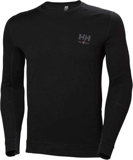 Men's sweatshirt Helly Hansen Lifa Merino crewneck thermoactive - Black