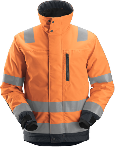 Męska kurtka robocza Snickers AllroundWork EN 20471/3 odblaskowa - Pomarańczowo-szary