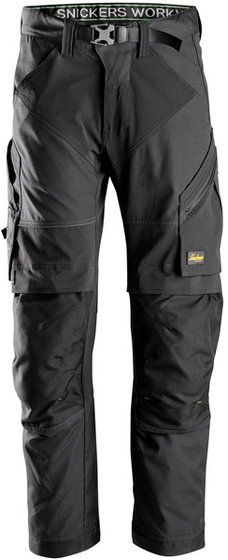 Męskie spodnie robocze Snickers FlexiWork standardowa nogawka - Czarny
