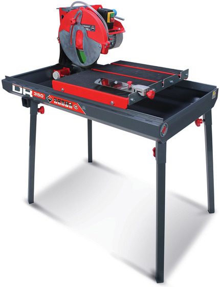 Stolikowa przecinarka Rubi DR-350 ZERO DUST 380 V 50 Hz 3F (350 mm), długość cięcia 840 mm