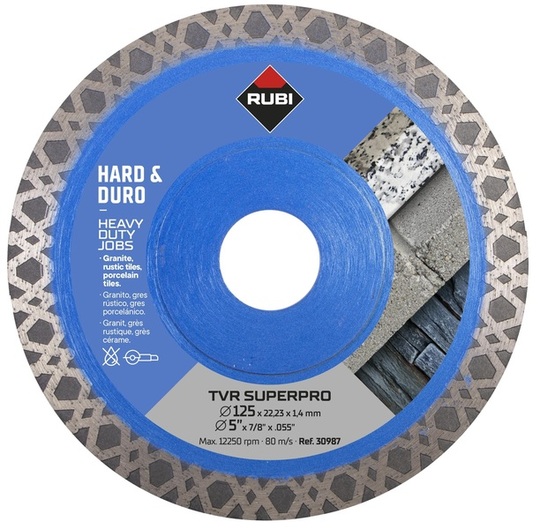 Diamond blade Rubi 125 mm TVR 125 SUPERPRO