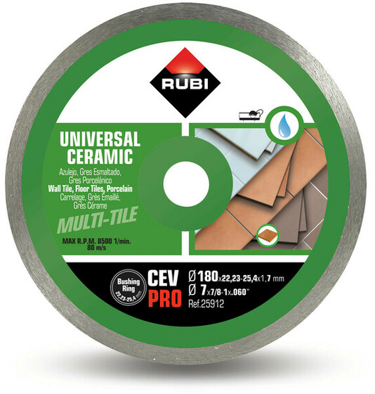 Diamond blade Rubi CEV 180 PRO 180 mm