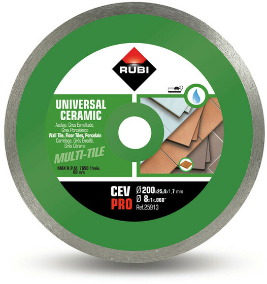 Diamond blade Rubi CEV 200 PRO 200 mm