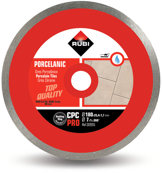 Tarcza diamentowa Rubi CPC PRO 180 mm do gresu porcelanowego