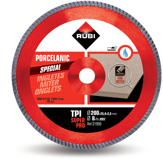 Diamond blade Rubi TPI 200 SUPERPRO 200 mm