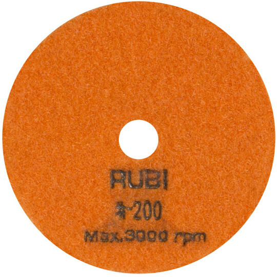 Dysk polerski (tarcza polerska) Rubi Ø 100 mm (ziarno #200) do polerowania na sucho