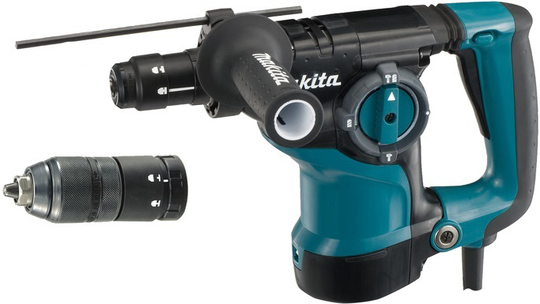 Hammer drill Makita HR2811FT SDS-Plus (+ drill and SDS-Plus chuck + case)