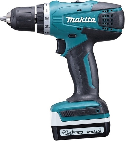 Drill driver Makita DF347DWE (+ 1,5 Ah battery + charger + case)