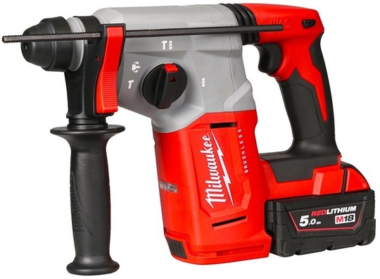 Młotowiertarka Milwaukee M18BLH-502X (+ 2x akumulator 5 Ah, ładowarka i walizka)