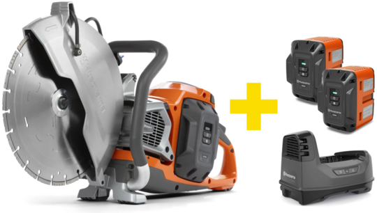 Cordless cutter Husqvarna K1 Pace 14' (+2x battery and charger)