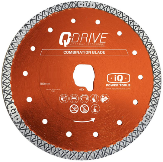 Tarcza diamentowa iQ Power Tools Q-Drive iQ228CYCLONE 180 mm do ceramiki i marmuru