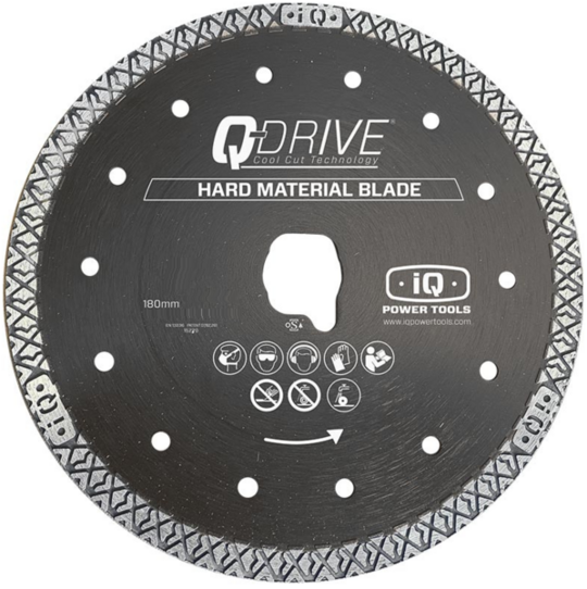 Tarcza diamentowa iQ Power Tools Q-Drive Hard Material iQ228CYCLONE 180 mm do twardych materiałów
